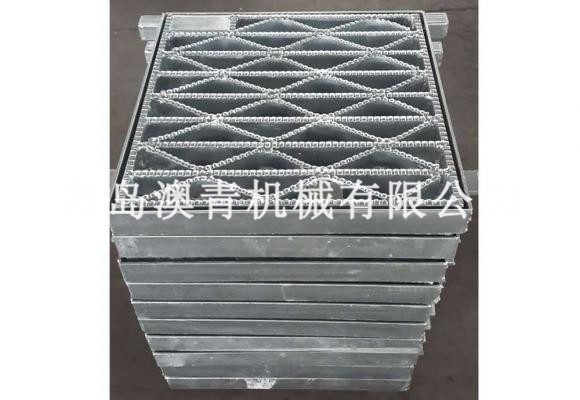 V-shaped steel grating