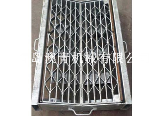 V-shaped steel grating